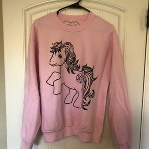 Nikki Lipstick my little pony crewneck